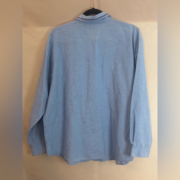 Napa Valley Blue Button-Up Shirt - Picture 2 of 4